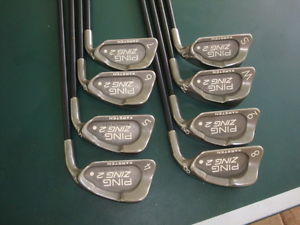 PING Zing 2 White Dot Golf Iron Set Graphite Regular 4-PW, SW "EXCELLENT" image 1