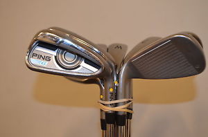 Ping G 4-UW Iron Set Men's Right Hand Stiff Flex Yellow Dot Ping AWT 2.0 Used image 1