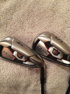 Wilson Staff D-200 iron set 4-PW with PX 5.0 Flighted R Flex shafts. Very good. image 1
