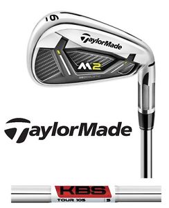 New 2017 Taylormade Golf M2 Irons 5-Pw Regular KBS Tour 105 Steel Right 2* Up image 1