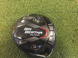 CALLAWAY BIG BERTHA ALPHA 816 9* DOUBLE BLACK DIAMOND DRIVER HEAD ONLY VERY GOOD image 1
