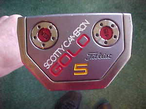 LEFT LH SCOTTY CAMERON GOLO 5 PUTTER 34 INCH &amp; HEADCOVER GO LO MALLET 15 GRAM image 1