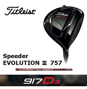 Titleist 917D3 8.5 Driver  Fujikura Speeder Evolution3 757 Stiff Japan Model image 1