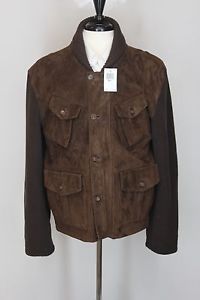 Eidos ISAIA Napoli CAPA Seude Leather Jacket EU 56R / US 46R $1295 Brown R#130 image 1