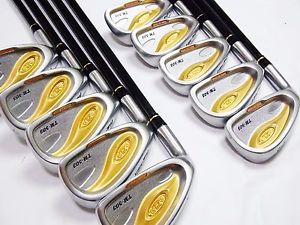 Perfect 10pc Gold Left-handed 2star HONMA TM-503 R-Flex IRONS SET Golf Clubs inv image 1