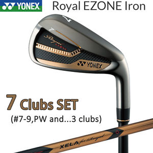 YONEX GOLF JAPAN ROYAL EZONE IRON SET #7-9,PW &amp; Select 3 (7 clubs) CARBON 2017 image 1