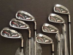 NEW Tour Edge Golf Exotics E8 Iron set 4-PW Steel X-LITE 95 Regular Flex (E84Rx) image 1