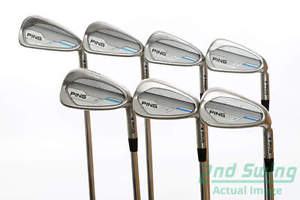 Ping 2015 i Iron Set 4-PW Steel Stiff Right Blue Dot 39.25 in image 1