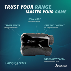 TecTecTec VPRO500 Golf Rangefinder - Laser Golf Range Finder image 1