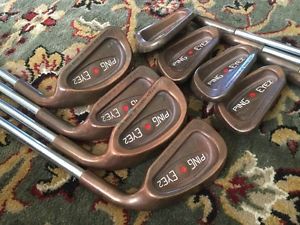 Ping Eye 2+ Beryllium Copper 3-PW Iron Set - Microtaper Stiff Shafts - Great! image 1