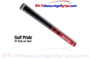 Golf Pride MultiCompound Grips-MidSize-Red/Black FREE TAPE-FREE POST SPECIAL!!! image 1