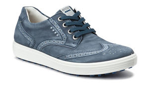 ECCO 2017 Womens Casual Navy Hybrid Hydromax Spikeless Leather Golf Shoes image 1