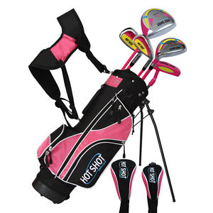 Hot Shot Junior Golf Package, RH, Pink Colour, Age 6+ or 8+ yrs image 1