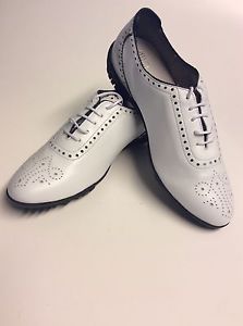 Golfschuhe Damen Walter Genuin Größe EU 38.5 (US 8) Farbe Black/White  NEU image 1