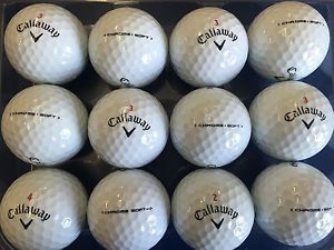 100 2015 - 2016 CALLAWAY CHROME SOFT MINT CONDITION USED GOLF BALLS AAAAA image 1