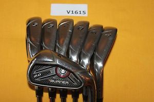 TaylorMade Burner 2.0 4-PW Irons Stiff Steel Golf Club Set V1615 image 1