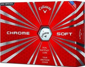 CALLAWAY CHROME SOFT WHITE 4 DOZEN GOLF BALLS - NEW 2016 BALL - VALUE PLUS! image 1