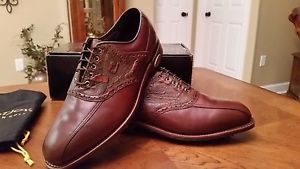 RARE STYLE Footjoy Classics Dry Premiere Mens Golf Shoes 50462 NEW Brown 9.5M image 1