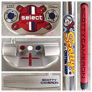 CUSTOM SHOP USA 35" Titleist Scotty Cameron FASTBACK Putter, Red White & Blue image 1