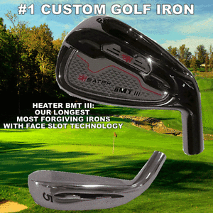 HEATER III TAYLOR FIT MADE FACE SLOT/SPEED POCKET BLADEZ (8) CUSTOM IRON SET image 1