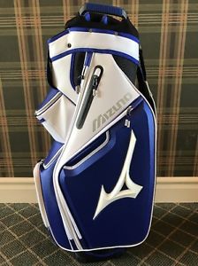 New Mizuno Pro Cart Golf Bag 2017 Blue/White image 1