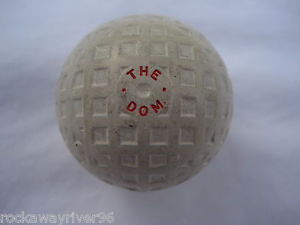 VINTAGE SCARCE c.1920s F.H. AYRES " THE DOM " WEAVED MESH PATTERN GOLF BALL image 1