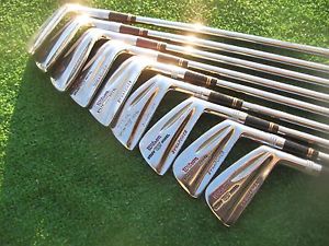 Vtg Wilson Staff DynaPower Bullet Back iron set, 2-10, Collectible, Nice image 1