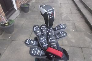 A NICE SET OF SLAZENGER BIG EZEE IRON/WOODS &amp; STAND BAG IN VERY GOOD CONDITION image 1