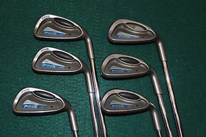 PING G2 BLACK DOT IRONS 5 THRU 9 PLUS WEDGE / 6 CLUBS - USED image 1