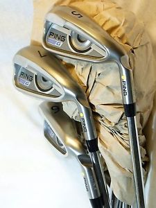 New Ping G irons mens right hand 5-SW regular steel yellow dot BN boxed image 1