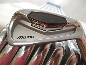 Mizuno MP-15 3-PW Iron Set KBS Tour 120 Stiff flex Steel Irons Used RH 2* FLAT image 1