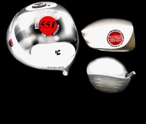 #1 NONCONFORMING WHITE HOTGEEK GOLF DOT COM THIS 551 JAPAN ILLEGAL DRIVER HEAD image 1