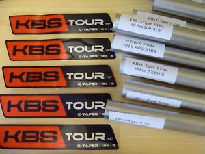 NEW KBS TOUR C-TAPER IRON SHAFTS 4-9 STIFF .355 TAPER image 1