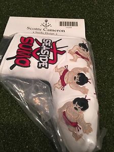Japan Edition White Sumo Scotty Cameron putter head cover, image 1