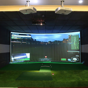 10''x6.7'' Buy Indoor Golf Ball Simulator Impact Display SP92 Projection Screen image 1