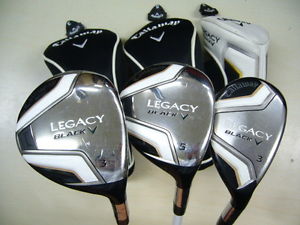 Used Callaway LEGACY BLACK 3W & 5W & 3H (15 18 21) Graphite S RH Japan Limited image 1