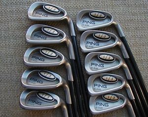 PING i3 O-SIZE GREEN DOT IRONS SET 3-PW, UW, SW ~ Graphite REG flex image 1