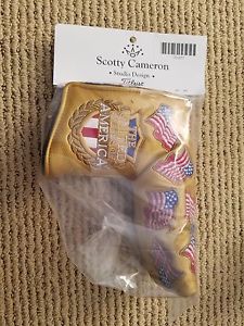2016 US Open Scotty Cameron 1/16 Gold Headcover Rare!!!!' image 1