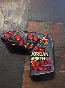 Jordan Spieth Gray Cherry Bombs Scotty Cameron putter head cover Limited Release image 1