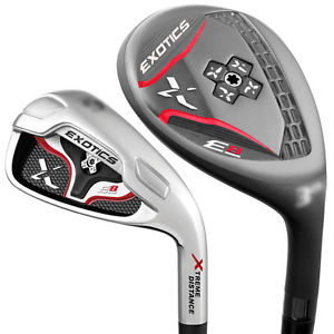Tour Edge Exotics E8 Hybrid Iron Set RH Graph / Steel Reg NEW image 1