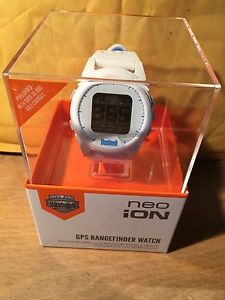 New 2016 Bushnell Neo iON Golf GPS Rangefinder Watch White &amp; Blue Range finder image 1