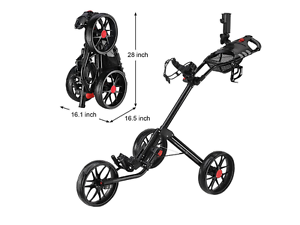 Caddytek Super Deluxe Quad Fold Golf Cart image 1
