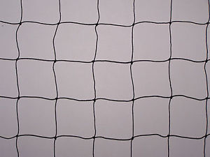 50' x 45' Net Game Bird Poultry Pen Netting POLY 2" BLACK SQUARE #4 POLYETHYLENE image 1