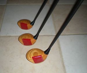 Ping Zing Blonde Wood set Driver,3,5, Righthanded Karsten101 Reg. Flex Graphite image 1