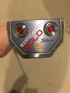 LEFT LH SCOTTY CAMERON GOLO 5 PUTTER 34 INCH & HEADCOVER GO LO MALLET 15 GRAM image 1