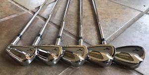 MIZUNO MP-59 IRON SET 6-PW RIFLE PROJECT X STEEL SHAFT REGULAR GOLF CLUBS image 1