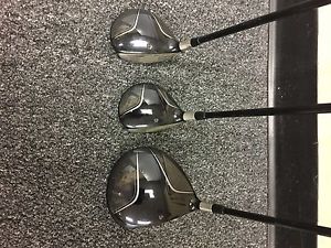 Taylormade Burner TP 9.5*Driver 14.5* 3 and  17.5* 5 Woods  Graphite Stiff Flex image 1