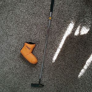 Scotty Cameron Studio Design Yellow  Headcover and Putter - RARE! image 1