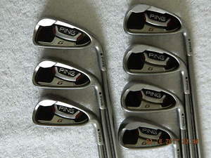 Ping G20 Iron Set 4-PW RIGHT HANDED BLACK DOT Ping TFC 169i GRAPHITE REGULAR image 1