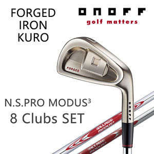ONOFF GOLF JAPAN FORGED IRON KURO SET #6-9,46° &amp; select3(8clubs) N,S MODUS3 2017 image 1